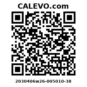 Calevo.com Preisschild 2030406w26-005010-38