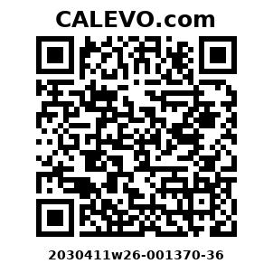 Calevo.com Preisschild 2030411w26-001370-36