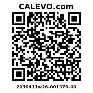 Calevo.com Preisschild 2030411w26-001370-40