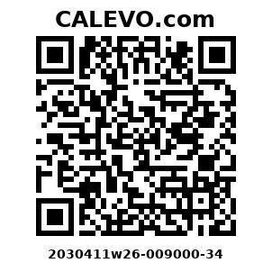 Calevo.com Preisschild 2030411w26-009000-34