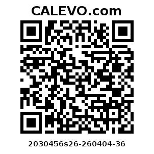 Calevo.com Preisschild 2030456s26-260404-36