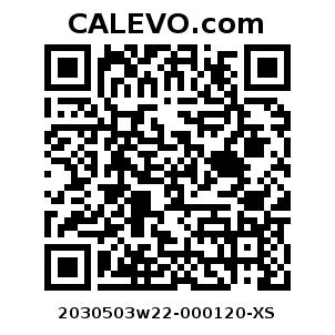 Calevo.com Preisschild 2030503w22-000120-XS