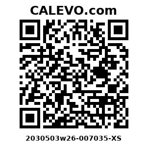 Calevo.com Preisschild 2030503w26-007035-XS