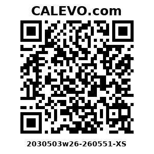 Calevo.com Preisschild 2030503w26-260551-XS