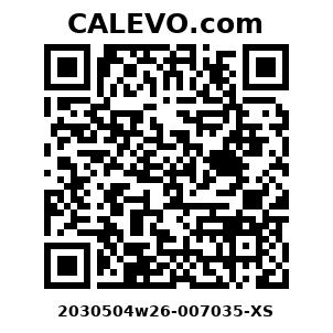 Calevo.com Preisschild 2030504w26-007035-XS