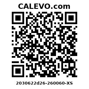 Calevo.com Preisschild 2030622d26-260060-XS