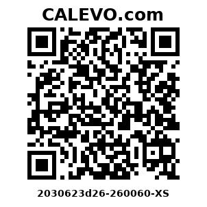 Calevo.com Preisschild 2030623d26-260060-XS