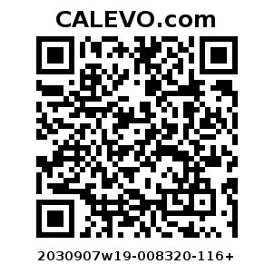 Calevo.com Preisschild 2030907w19-008320-116+