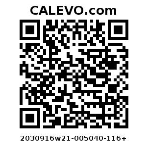 Calevo.com Preisschild 2030916w21-005040-116+