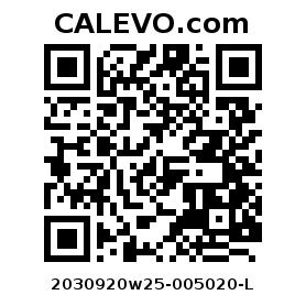 Calevo.com Preisschild 2030920w25-005020-L
