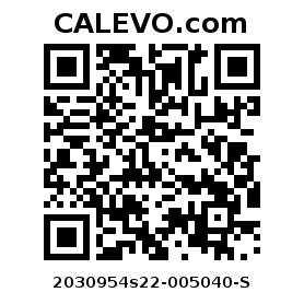 Calevo.com Preisschild 2030954s22-005040-S