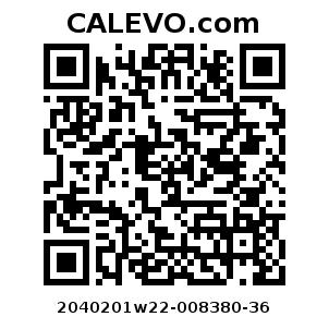 Calevo.com Preisschild 2040201w22-008380-36