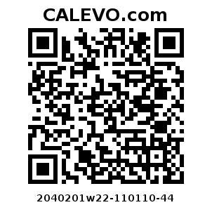 Calevo.com pricetag 2040201w22-110110-44