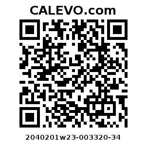 Calevo.com pricetag 2040201w23-003320-34