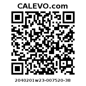 Calevo.com Preisschild 2040201w23-007520-38