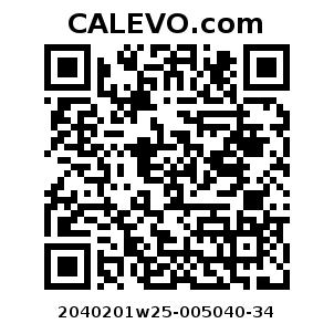 Calevo.com Preisschild 2040201w25-005040-34