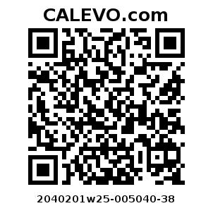 Calevo.com Preisschild 2040201w25-005040-38