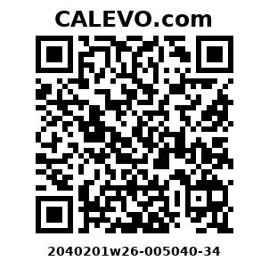 Calevo.com Preisschild 2040201w26-005040-34