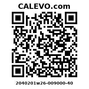 Calevo.com Preisschild 2040201w26-009000-40