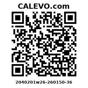 Calevo.com Preisschild 2040201w26-260150-36