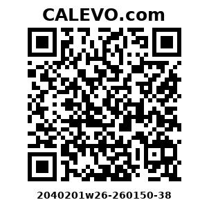 Calevo.com Preisschild 2040201w26-260150-38