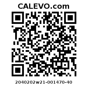 Calevo.com Preisschild 2040202w21-001470-40
