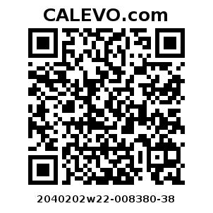 Calevo.com Preisschild 2040202w22-008380-38