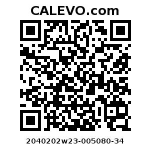 Calevo.com pricetag 2040202w23-005080-34