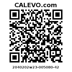 Calevo.com pricetag 2040202w23-005080-42