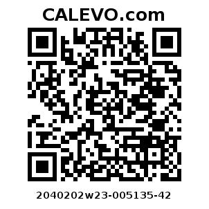 Calevo.com Preisschild 2040202w23-005135-42