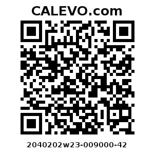 Calevo.com Preisschild 2040202w23-009000-42