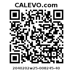 Calevo.com Preisschild 2040202w25-008245-40