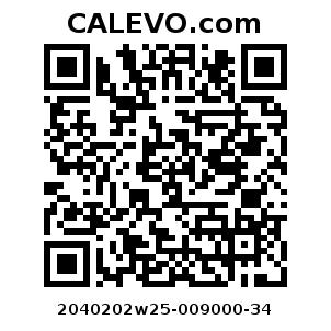 Calevo.com Preisschild 2040202w25-009000-34