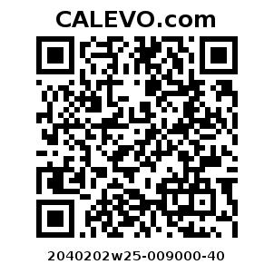 Calevo.com Preisschild 2040202w25-009000-40