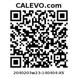 Calevo.com pricetag 2040203w23-140404-XS
