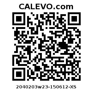 Calevo.com Preisschild 2040203w23-150612-XS