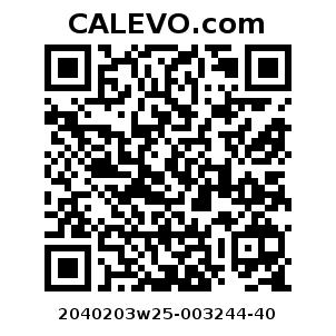 Calevo.com Preisschild 2040203w25-003244-40