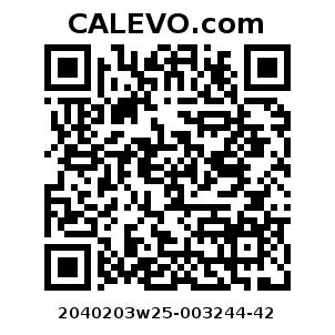 Calevo.com Preisschild 2040203w25-003244-42