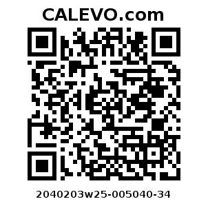 Calevo.com Preisschild 2040203w25-005040-34