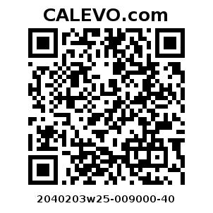 Calevo.com Preisschild 2040203w25-009000-40