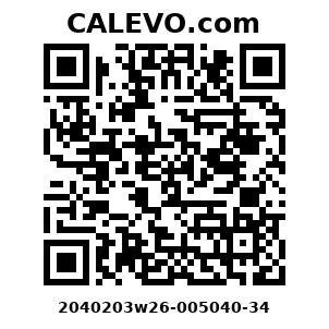 Calevo.com Preisschild 2040203w26-005040-34