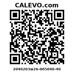 Calevo.com Preisschild 2040203w26-005040-40