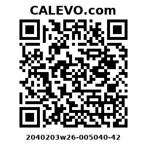 Calevo.com Preisschild 2040203w26-005040-42