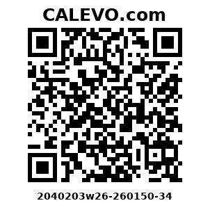 Calevo.com Preisschild 2040203w26-260150-34