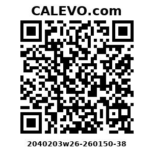 Calevo.com Preisschild 2040203w26-260150-38