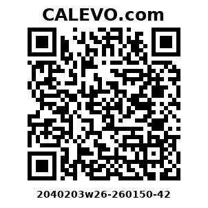 Calevo.com Preisschild 2040203w26-260150-42