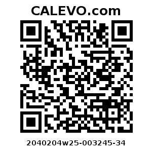 Calevo.com Preisschild 2040204w25-003245-34