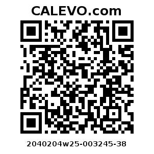 Calevo.com Preisschild 2040204w25-003245-38