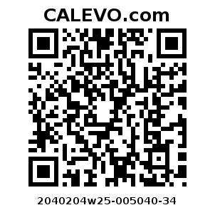 Calevo.com Preisschild 2040204w25-005040-34