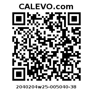 Calevo.com Preisschild 2040204w25-005040-38